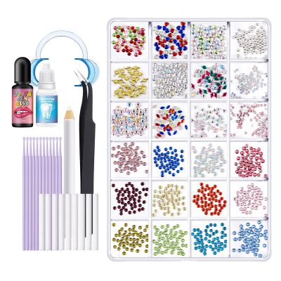 Tooth Gem Kit, Cosmetic Decoration, Tooth Enhancement, Professional Application, Safe Adhesive Formula, 1 Set Clear Rainbow, for Cracks, Chips, Restoration & Style