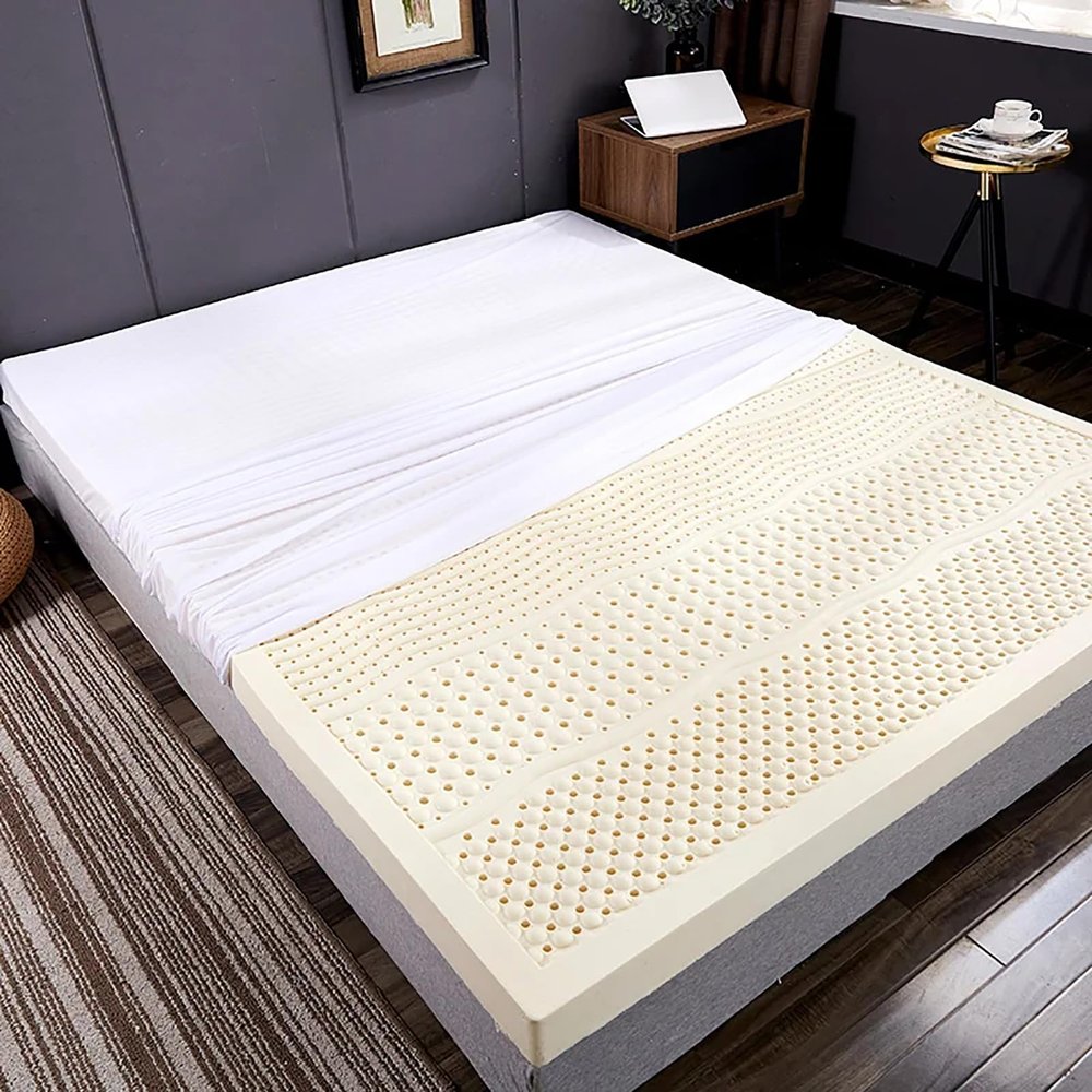 100% Natural Latex Mattress 7 Support Zones Breathable Honeycomb Ventilation Soft & Comfortable EcoFriendly Sleep Solution Ideal for Healthy Rest