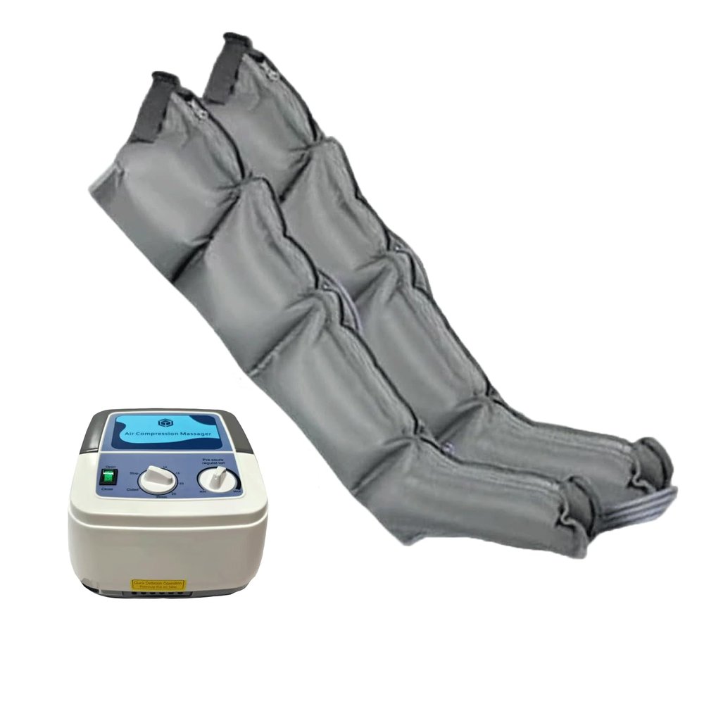 6 Cavity Electric Air Compression Leg Massager - Lymphatic Drainage Machine with Adjustable Pressure for Pain Relief, Circulation Booster Recovery Boots