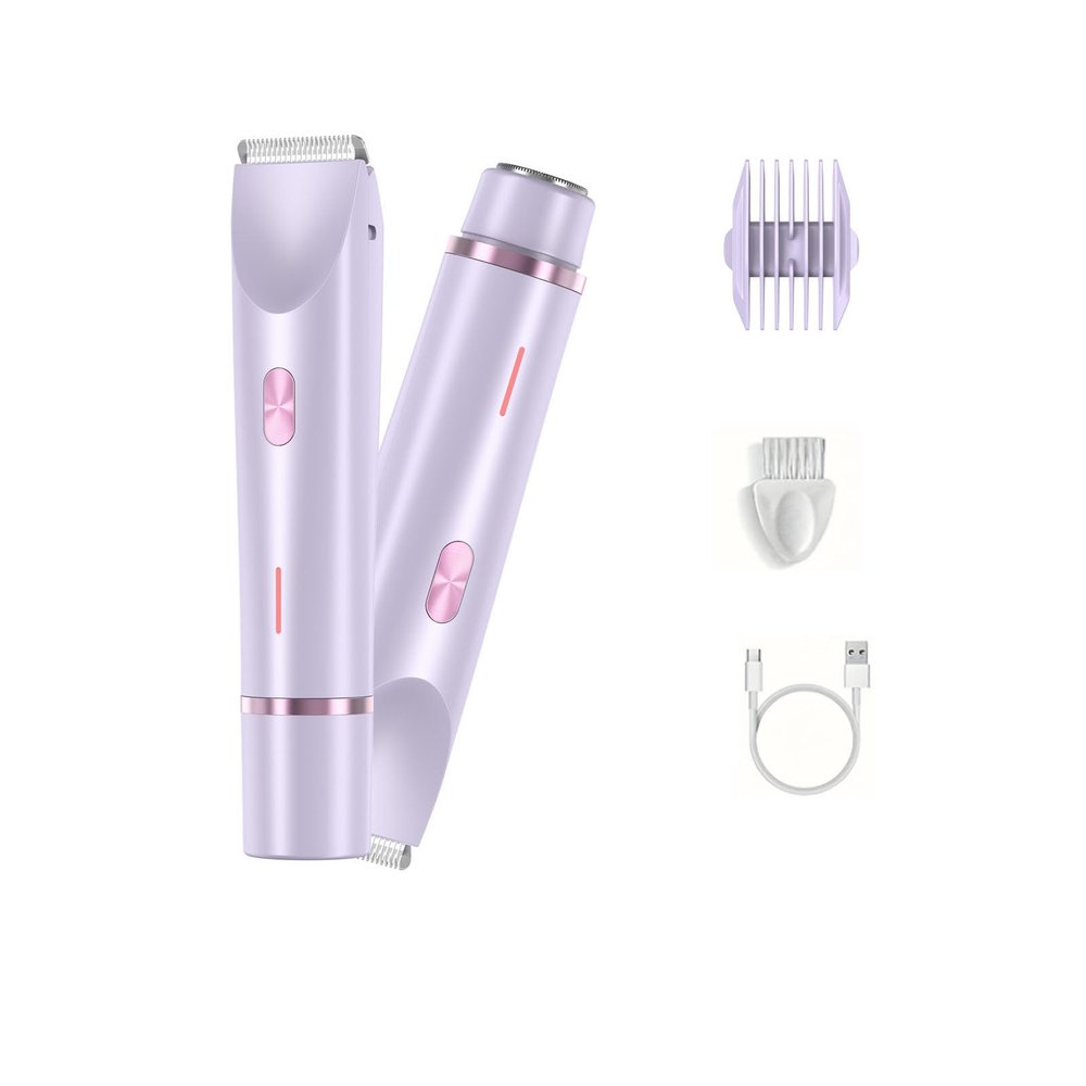2-in-1, 2-in-1 Women's Intimate Electric Shaver, Surete Waterproof IPX 7, Suitable for Face, Legs and Armpits