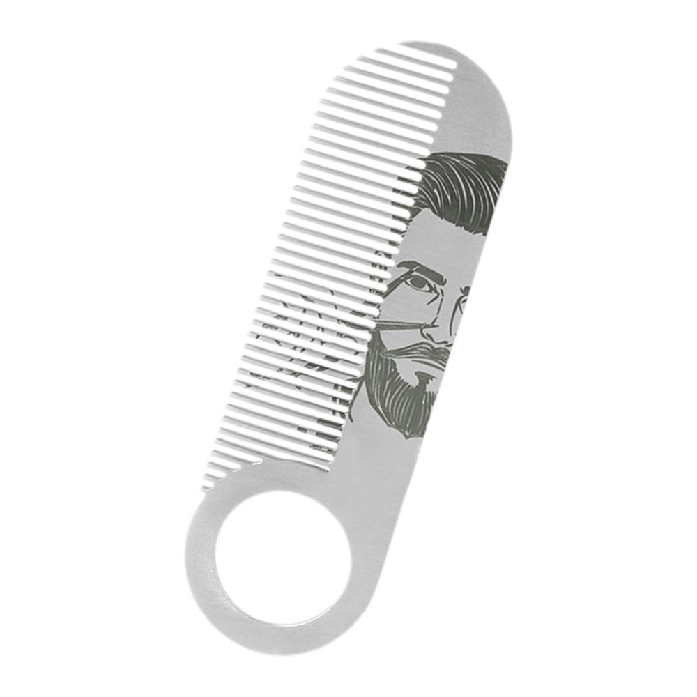 Beard Comb, Pocket Comb for Moustache | Portable Anti-Breakage Shaping Tool, Detailed Brush Function Gift for Party Birthday