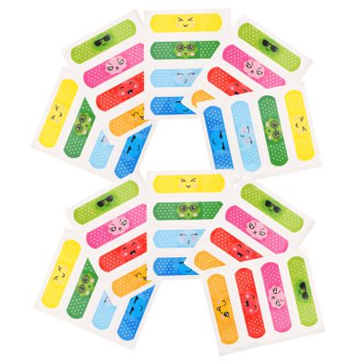 WRITWAA Adhesive Bandages and Breathable PE Material, Suitable for Daily Use 40pcs Cartoon with Good Adhesion Portable for Toddlers and Travel Wound Care