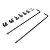 Walmeck Door Drop Bar Kit Heavy Duty Stable Ground Latch Set for Large Doors Fences view 3