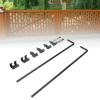 Walmeck Door Drop Bar Kit Heavy Duty Stable Ground Latch Set for Large Doors Fences view 4