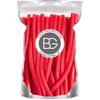 BG Quality Pick & Mix Sweets - Candy Sweeties Re-Sealable Pouch 500g Coloured Liquoirice Style Pencils Cables - Choose Your Flavour (Strawberry) view 1