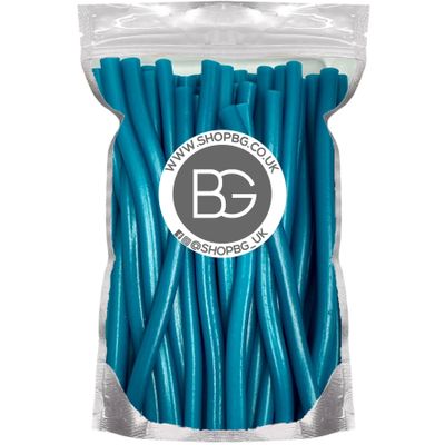 BG Quality Pick & Mix Sweets - Candy Sweeties Re-Sealable Pouch 500g Coloured Liquoirice Style Pencils Cables - Choose Your Flavour (Blue Raspberry)