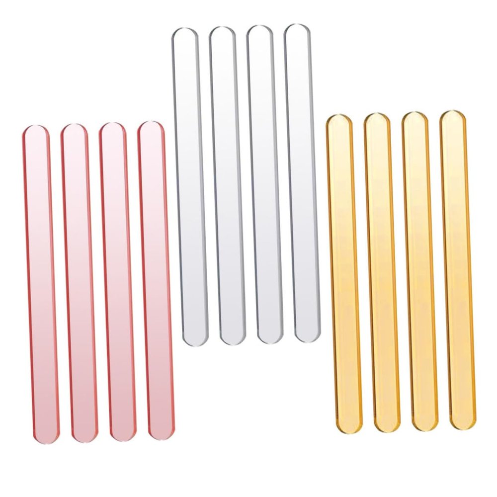 VILLFUL Ice Pop DIY Sticks Easy to Clean Acrylic 30pcs with Smooth Surface Safe to Use for Home and Restaurant Ice Cream Making