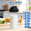 2 Pcs Shaker Bottle for Protein Mixes-protein shaker bottle- for super creamy fitness protein shakes,shaker cups for protein shakes 700ml (24oz) - Durable, leak-proof. (BlackWhite+Black) view 4
