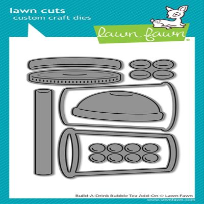 Lawn Fawn LF3803 Build-A-Drink Bubble Tea Add-On Stand-Alone
