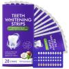 Purple Whitening Strips, 28 Piece Tooth Whitening Pack for 14 Treatments, 30 Minutes Fast Results, Non-Sensitive Formula, Safe & Non-Slip for All view 1