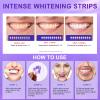 Purple Whitening Strips, 28 Piece Tooth Whitening Pack for 14 Treatments, 30 Minutes Fast Results, Non-Sensitive Formula, Safe & Non-Slip for All view 4