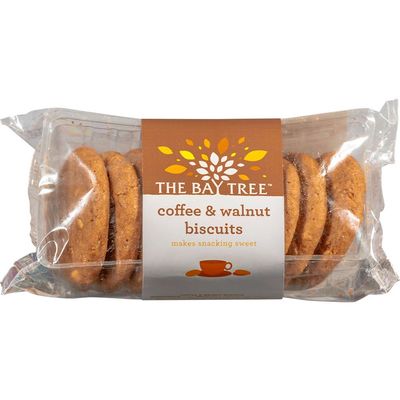 The Bay Tree Coffee & Walnut Biscuits 12 x 150g Packs | Rich, Crunchy Biscuits with Real Coffee & Walnuts | British Baked | Great for Gifting, Hampers & Tea Time