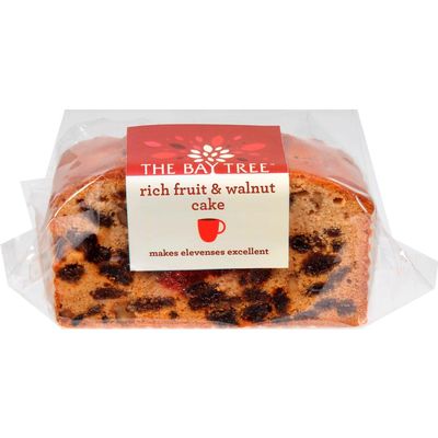 The Bay Tree Rich Fruit & Walnut Cake 310g | Moist British Fruit Cake with Crunchy Walnuts | Handmade in the UK | Great for Gifting, Tea Time & Hampers