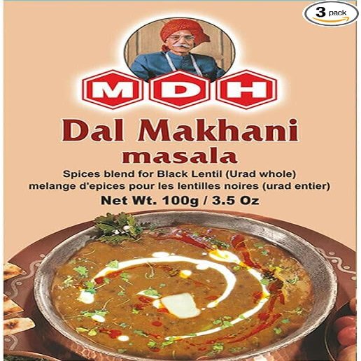 MDH Masala Combo Pack 18 Assorted Indian Spice Mixes | authentic taste and aroma, making cooking quick, flavorful,Great for Indian households (Pack of 2, Dal Makhani Masala)