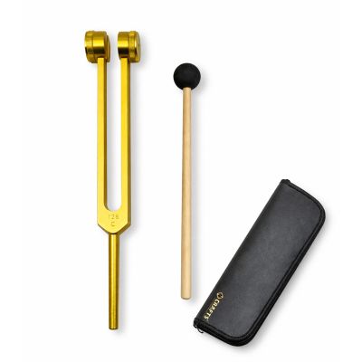 128Hz Tuning Fork for Deep Stress Relief, Ear Wellness, Holistic Healing and Sound Therapy