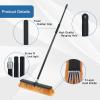 PBHEPPJ 18 Inchs Push Broom Outdoor Heavy Duty, Shop Broom with 60" Long Bandle and Stiff Bristles for Cleaning Outdoor or Indoor Tile, Garage, Shop, Deck, Concrete, Wood, Stone, Patio Floor view 4