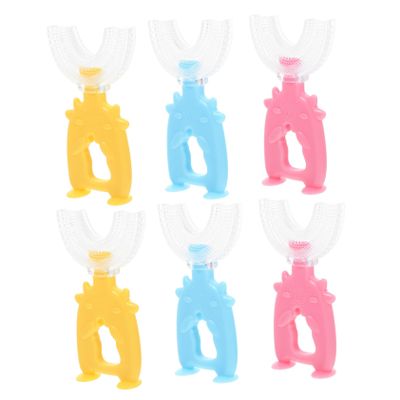 CALLARON 18pcs Manual U-Shaped Toothbrush for Boys and Girls Handheld Tooth Cleaner for Boy Girl for Teeth Cleaning at Home Random Color