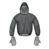 Ailan Mosquito Jacket With Hood Stylish And Effective Insect Oversized Anti-mosquito Helmet With Net Mosquito Shirt, black-glove-top, S/M view 1
