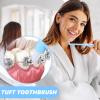 4 Pcs Interspace Toothbrush,Soft Single Tufted Toothbrushes for Orthodontic Braces Detail Cleaning(Blue/Green/Rose Red/White) Slim Interspace Teeth Brush for Dental and Sensitive Gums Deep Cleaning view 3