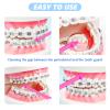 4 Pcs Interspace Toothbrush,Soft Single Tufted Toothbrushes for Orthodontic Braces Detail Cleaning(Blue/Green/Rose Red/White) Slim Interspace Teeth Brush for Dental and Sensitive Gums Deep Cleaning view 4