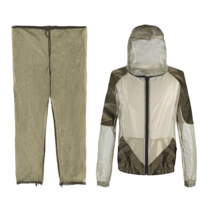 Generico Fly Clothing - Protective Jacket and Trousers for Outdoor Activities | Breathable Foldable Clothing for Camping Fishing Gardening Travel Backpacking, Small / Medium,