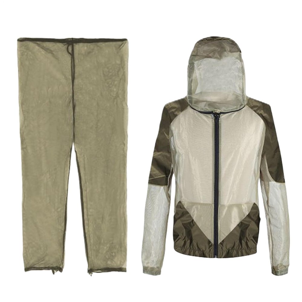 Generico Fly Clothing - Protective Jacket and Trousers for Outdoor Activities | Breathable Foldable Clothing for Camping Fishing Gardening Travel Backpacking, Small / Medium,