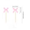 10pcs Stylish Bowknot Party Cake Decorations Suitable For Birthday Cakes And Bridal Showers With Romance Charm view 4