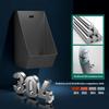 Commercial Washout Urinal for Men,304 Stainless Steel Urinal with Sensor,Wall Mounted Urinal,Public Toilet Urinal,Adult Urinal for Bathroom Garage Bar,Black view 2