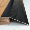 10cm Extra Wide Aluminum Carpet/Tile Threshold Reducer for Vinyl Flooring Black 1.4m/55in Length Entry Ramp for Home Walkers view 1