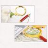 10X Magnifier Wooden Handle Enlarged Mirror Reading Magnifier, Antiques, Cultural Relics, Coins, Insects, Rocks, Maps, Appraisal Viewing view 3
