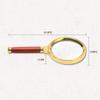 10X Magnifier Wooden Handle Enlarged Mirror Reading Magnifier, Antiques, Cultural Relics, Coins, Insects, Rocks, Maps, Appraisal Viewing view 4