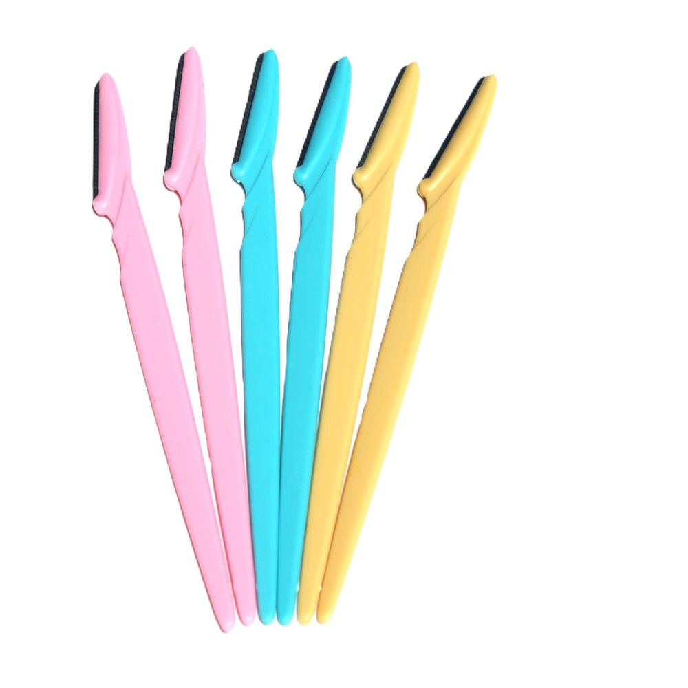 Eyebrow Razors Facial Hair Remover Shaver Trimmer Shaper, Skin Exfoliating 6pcs