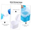 BESTYASH Denture Storage Case 3pcs with Strainer Basket Portable Denture Bath Box Holder for Soaking and Cleaning False Teeth Travel Oral Care view 4