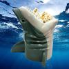 CASOME Sharks Popcorn Bucket-50th Anniversary Popcorn Bucket, Personality Popcorn Cups Shark Popcorn Bucket Container Movable Jaw Design Handcrafted Decor Reusable Kitchenware view 1