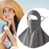 UV Protection Face Cover,Anti-UV Face Shield Sun Protection | Adjustable Ear Straps Cooling Washable with Drinking Hole Neck Guard for Golf Fishing Farming Cycling Gardening Field Work Running view 2