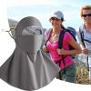 UV Protection Face Cover,Anti-UV Face Shield Sun Protection | Adjustable Ear Straps Cooling Washable with Drinking Hole Neck Guard for Golf Fishing Farming Cycling Gardening Field Work Running view 3