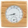 Fuhjythy Wooden Sauna Hygrothermograph,Sauna Thermometer and Hygrometer,Indoor Humidity Temperature Measurement Sauna Room Easy Install view 1