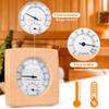 Fuhjythy Wooden Sauna Hygrothermograph,Sauna Thermometer and Hygrometer,Indoor Humidity Temperature Measurement Sauna Room Easy Install view 4