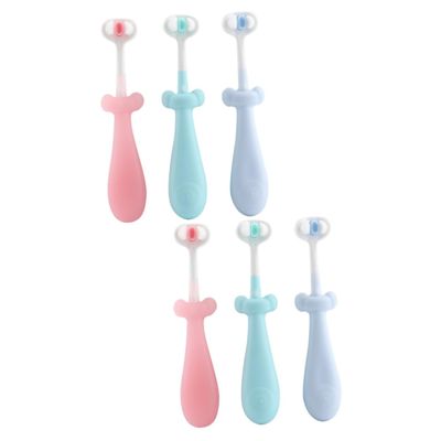 SAFIGLE 6pcs Boy Girl Toothbrush Soft Bristles Cute Toothbrush for Boys and Girls and Manual for Toddlers and Brushing
