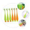 CALLARON 6pcs Boys and Girls Carrot Toothbrush Soft Manual Toothbrush for Boy Girl Gentle Bristles for Fragile Gums view 4