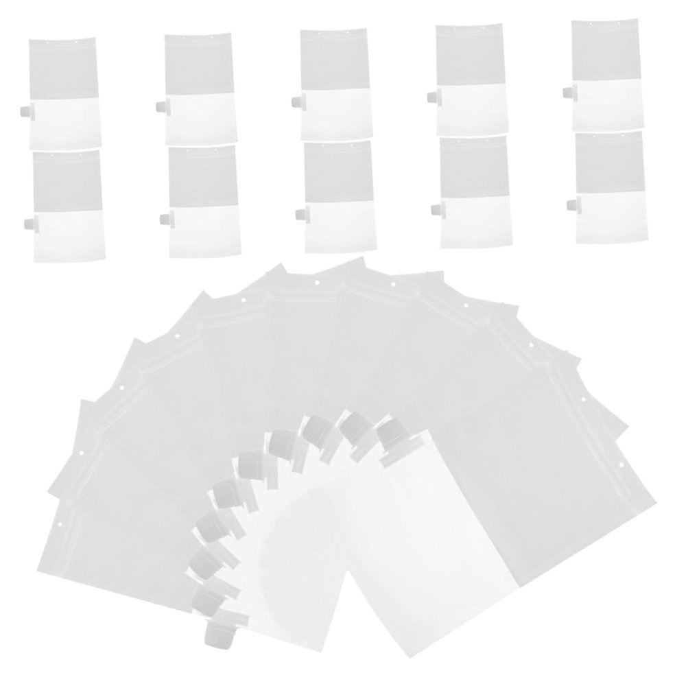 LALAFINA 20pcs Reusable Hanging Moisture Absorber Bags Transparent Humidity Pouches for Closets Kitchens and More Lightweight Portable Dehumidifier Storage