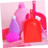 CTIRCHIU Handheld Dustpan and Brush Set Table Cleaning Dustpan with Easy to Clean Plastic Material, Convenient for Kitchen and Restaurant Use, Red Dust Pan Brush for Efficient Trash view 3