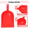 CTIRCHIU Handheld Dustpan and Brush Set Table Cleaning Dustpan with Easy to Clean Plastic Material, Convenient for Kitchen and Restaurant Use, Red Dust Pan Brush for Efficient Trash view 4