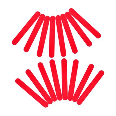 COLLBATH 25pcs Red Plastic Tongue Depressor Sticks and Laboratory Use Multipurpose Design Easy to Clean Reusable Lab Stirring Sticks Suitable for Children and Professional Applications
