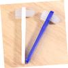 Veemoon Denture Brush Toothbrush Set 8pcs Double-Head Small Size White Multi-Functional Braces Cleaning Tool for Adults Household Oral Care view 3
