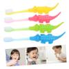 TOVINANNA 8pcs Boys and Girls Toothbrush Cartoon Crocodile Design Manual Toothbrush for Boy Girl Dental Care Tool Portable Teeth Cleaning Brush view 3