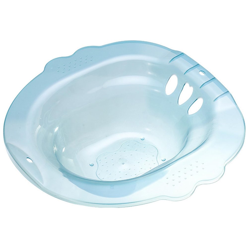 MOUNTTU Sitz Bath, Universal Sitz Bath for Toilet Wide Seat, Large-Capacity Soak Easy to Store, Anti Overflow for Hemorrhoids Postpartum Private Care for Hemorrhoids