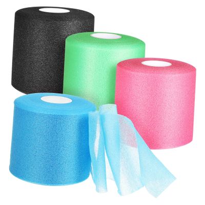 Beavorty Sponge Sports Tape Prewrap Athletic Wrap 4 Rolls 7cm X 27m Breathable Wrist Ankle Hand Knee Tape for Sports Injury Prevention and Muscle Protection