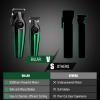 BILLAR Professional Hair Clipper for Men Hair Cutting Kit Men's Beard Trimmer Hair Trimmer Shaver Cordless Barber Clippers and TrimmersGreen view 4