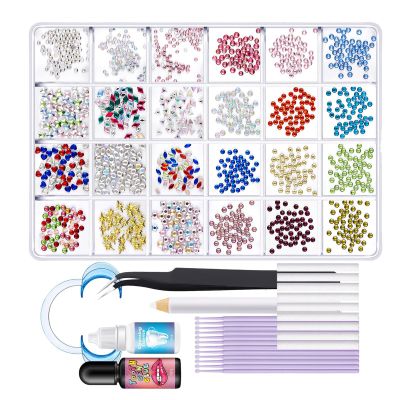 Kids Teeth Gems, Tooth Gem Kit, Decoration Set, Professional Cosmetic Crystals, Temporary Filling Solution, Ideal for Chips, Cracks, Smile Enhancement, Restoration